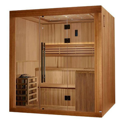 Golden Designs Osla Edition 6 Person Traditional Sauna - Canadian Red Cedar