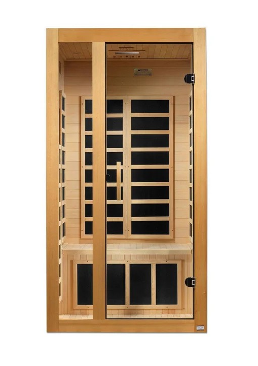 Dynamic Gracia 1-2-person Low EMF FAR Infrared Sauna Canadian Hemlock