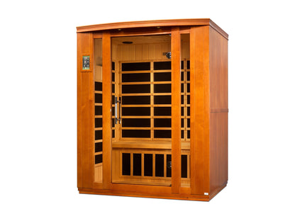 Dynamic Bellagio 3-person Low EMF FAR Infrared Sauna Canadian Hemlock