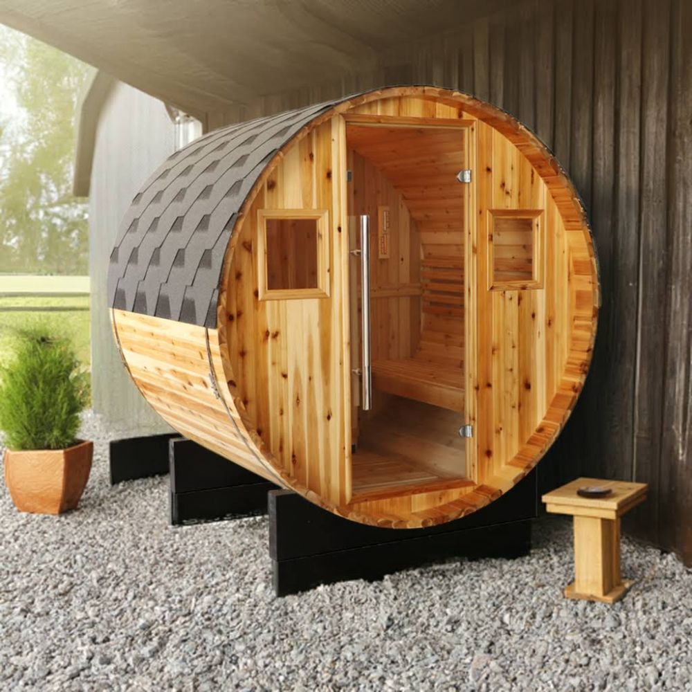 SunRay Saunas Solace 2-Person Barrel Sauna