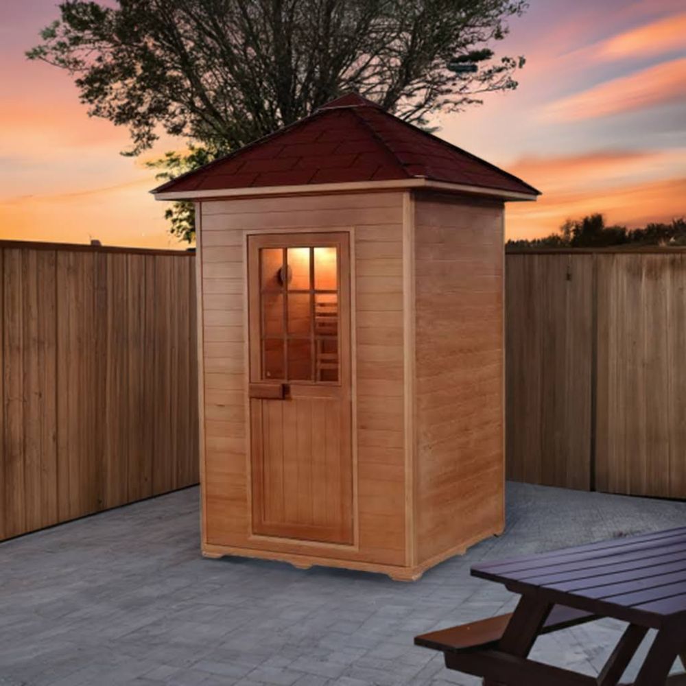 SunRay Saunas Eagle 2-Person Outdoor Traditional Sauna