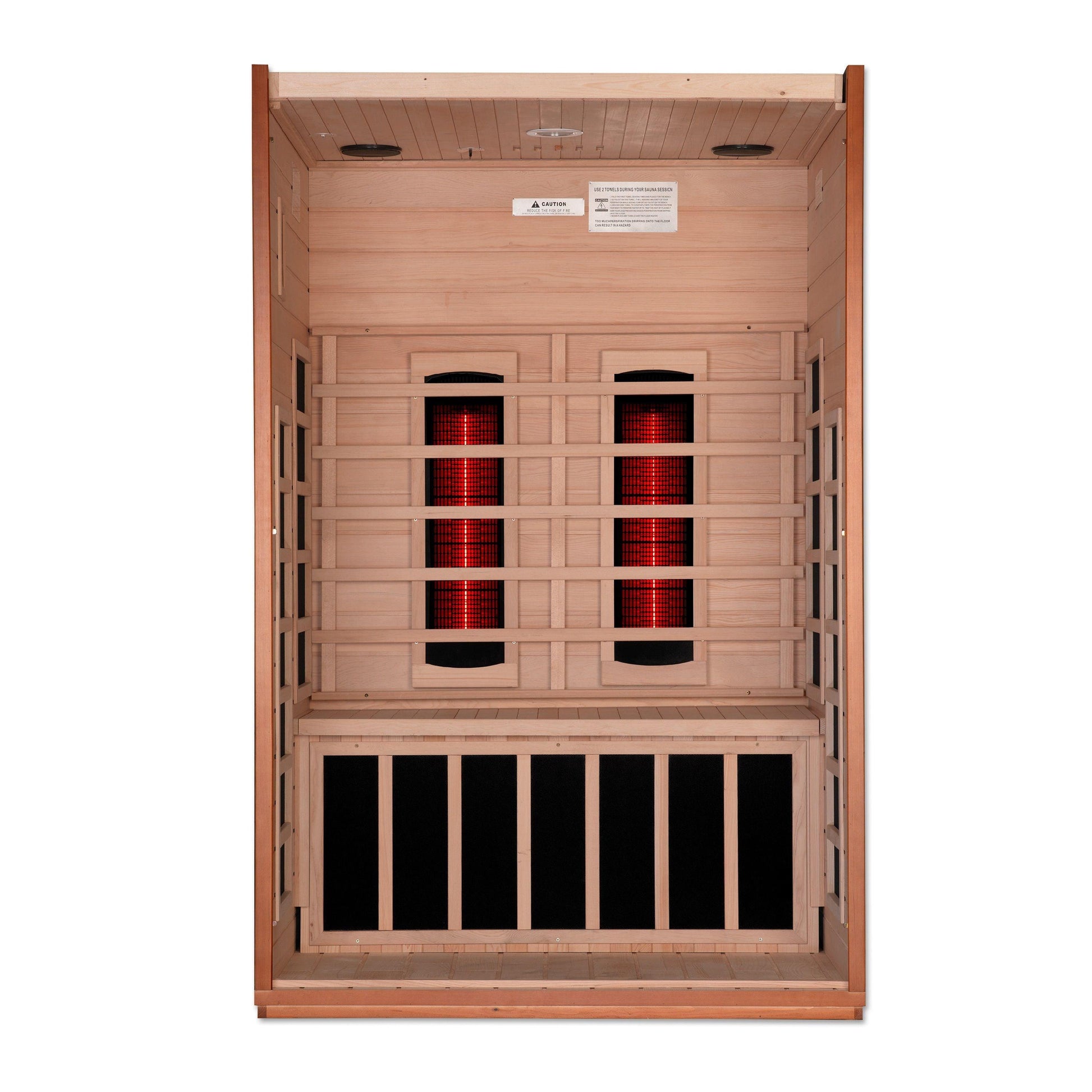 Dynamic Cardoba 2-Person Full Spectrum Near Zero EMF FAR Infrared Sauna Canadian Hemlock