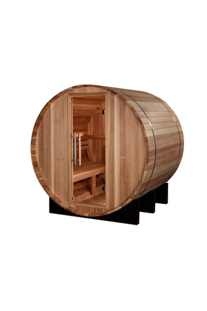 Golden Designs "St. Moritz" 2 Person Barrel Traditional Sauna - Pacific Cedar