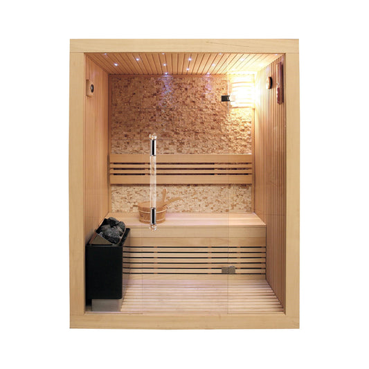 SunRay Saunas Rockledge 2-Person Indoor Traditional Sauna