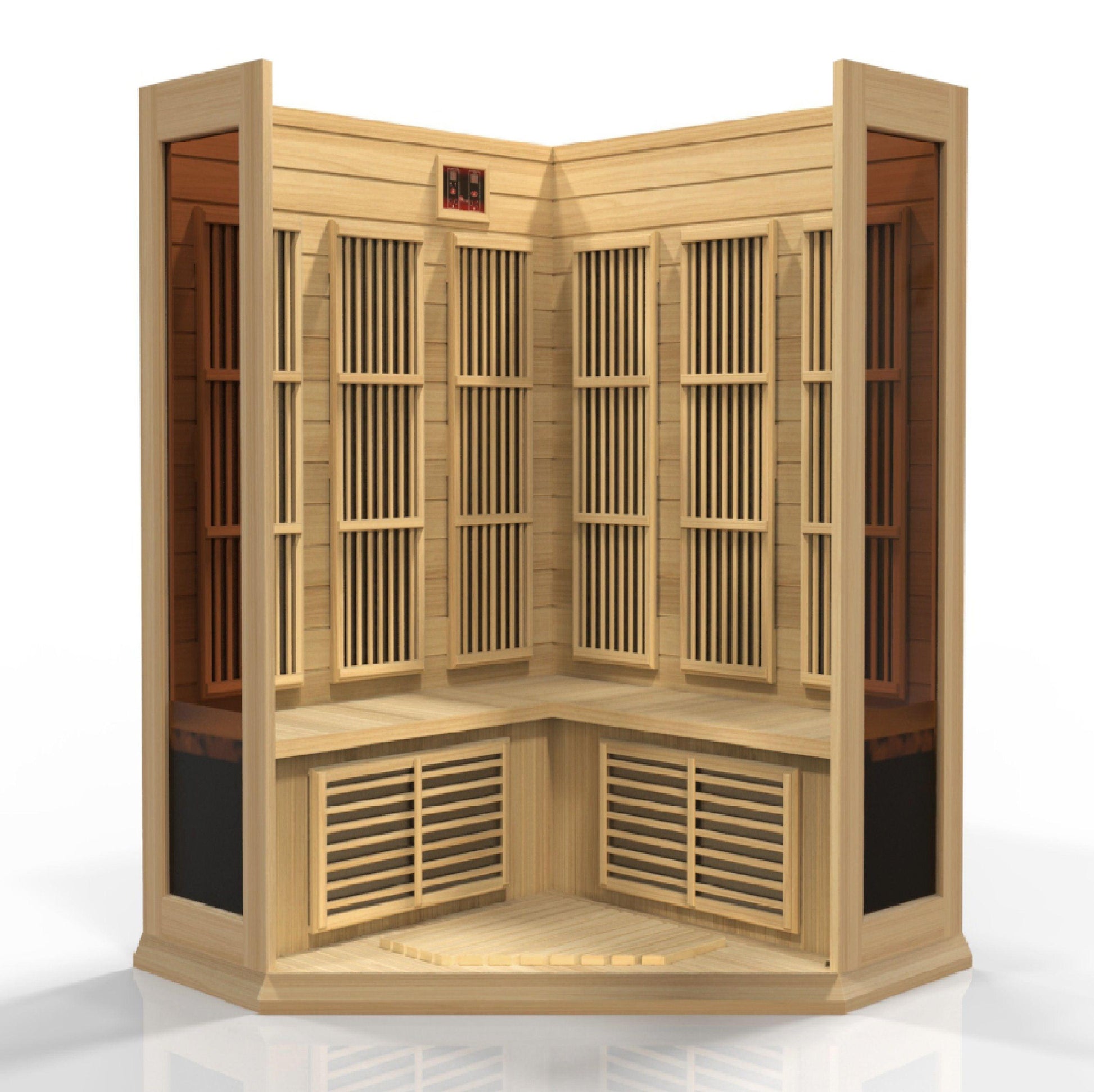 Maxxus 3-Person Corner Low EMF FAR Infrared Sauna